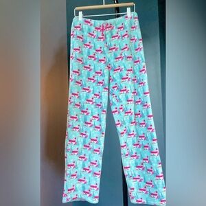 Vineyard Vines Girl’s XL Fleece Lounge Pants Snowmen Whales